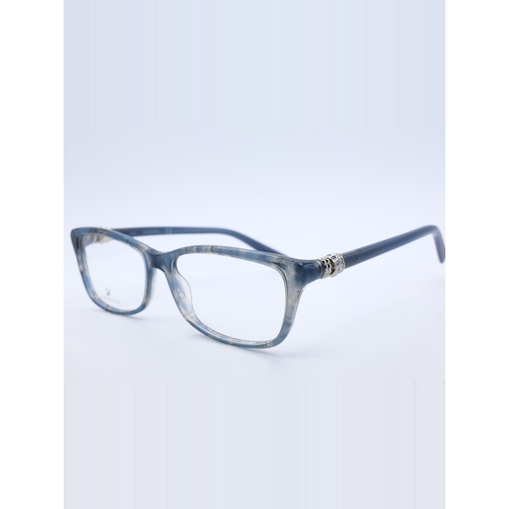 Swarovski SK5243 090 Blue Full Rim Plastic Eyeglasses Frame 54-15-135